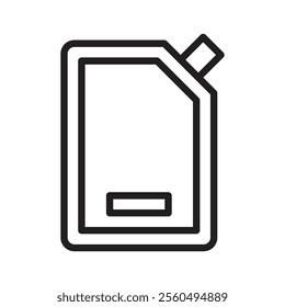 Doy pack pouch icon Black and white logo