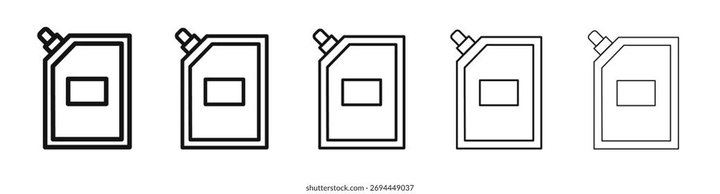 Diseño de icono de bolsa de Doy pack, logotipo, App, interfaz de usuario. Ilustración vectorial, EPS