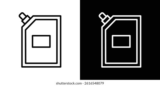 Doy pack pouch icon icons and symbol set. trendy illustration