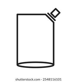 Icono de la bolsa del paquete del juguete Esquema fijado en color blanco y negro