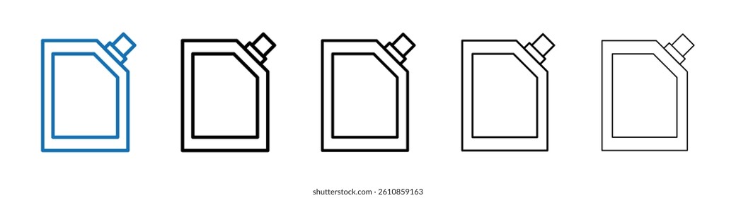 Doy pack pouch icon Outline vector logo for web ui