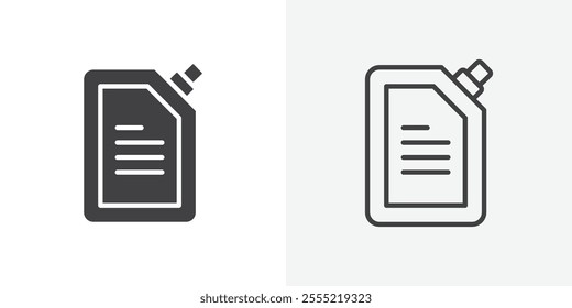 Doy pack pouch icon. outlined vector style.