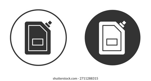 Concepto de iconos de bolsa de paquete de juguete en versiones sólidas. Estilo de diseño plano.