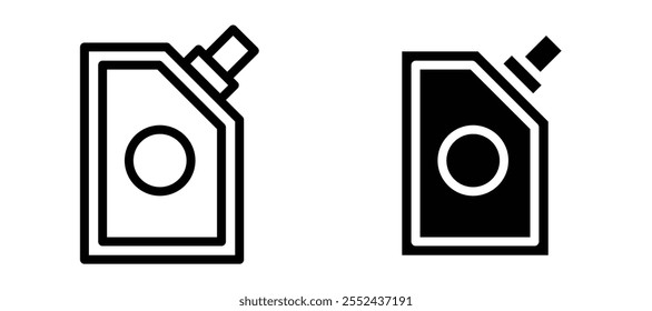 Doy pack pouch liner icon vector set.