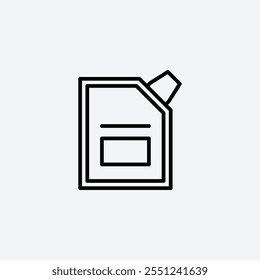 Doy pack pouch thin liner icon isolated.