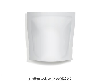 Doy pack  for your design and logo. Easy to change colors. Mock Up. Blank vector. 