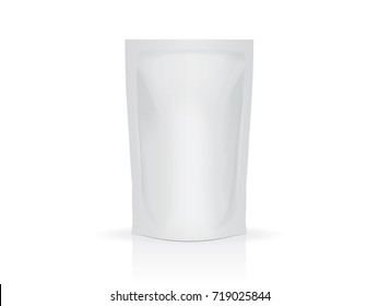 Doy pack  for your design and logo. Easy to change colors. Mock Up. Blank vector. 