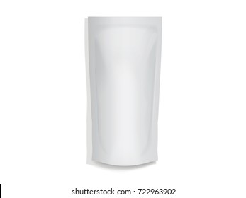 Doy pack  for your design and logo. Easy to change colors. Mock Up. Blank vector. 
