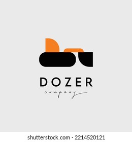 dozer logo vector construction design