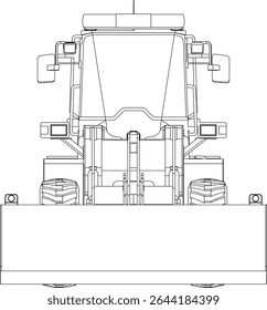 Dozer is a type of heavy equipment used for construction. Dozers are used to push, dig or pull materials such as sand, soil, rocks and others. Dozer illustration.