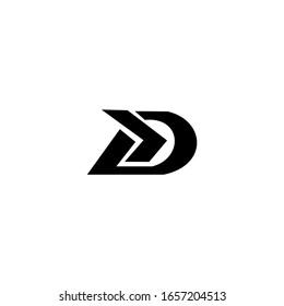 DP D P Letter Initial Logo Design