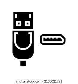 dp displayport gyph icono vector. signo dp displayport. símbolo de contorno aislado ilustración negra