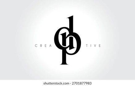 DP  Elegant Serif Monogram Logo – Luxury Lowercase Typographic Lettermark for Modern Branding