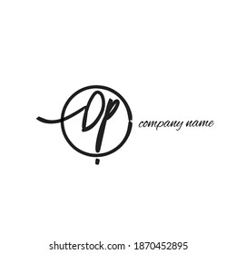Dp handwritten logo for identity