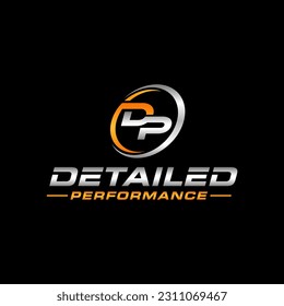 DP initial auto detailing logo template