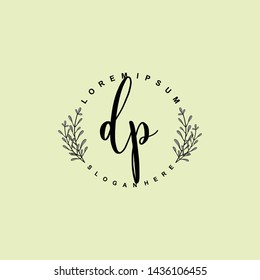 DP Initial beauty floral logo template