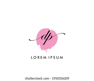 DP Initial beauty monogram logo vector