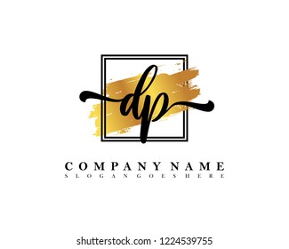DP Initial handwriting logo concept