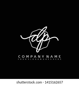 DP Initial handwriting logo concept