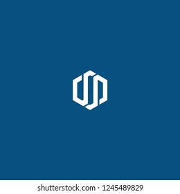dp initial hexagon icon logo templet.