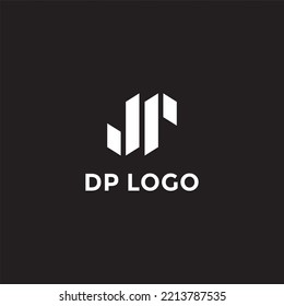 DP Letter business consulting logo vector image