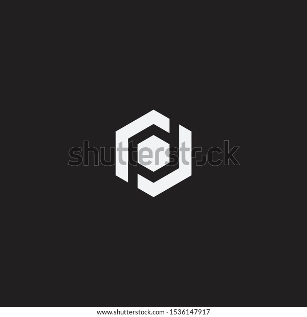 Dp Letter Icon Hexagon Shape Stock Vector (Royalty Free) 1536147917 ...