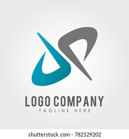 DP Letter Logo concept. Creative Minimal design template. Graphic Alphabet Symbol for Corporate Business Identity. Creative Vector element