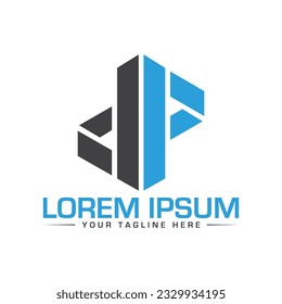 Diseño de logotipo de letra DP diseño de logotipo creativo