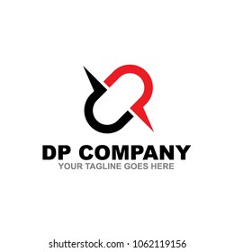 DP letter logo design vector icon