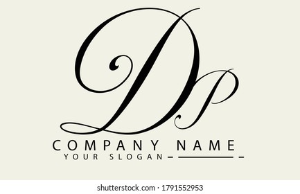 DP Letter Logo design vector  Template
