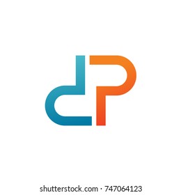 DP letter logo design vector icon