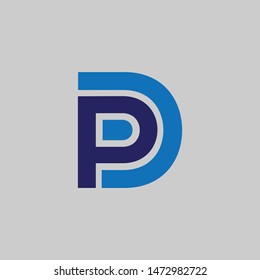 Dp Letter Logo Icon Design Stock Vector (Royalty Free) 1472982722 ...