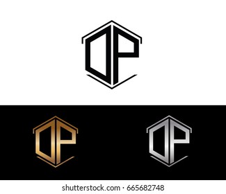 DP letters linked with hexagon shape logo