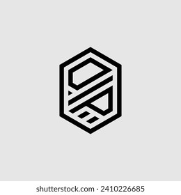 DP line geometric monogram with high quality professional design that will print well
