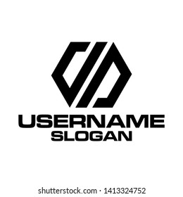 dp logo concept black and white