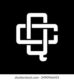 DP logo with gold ornament. Initials D ampersand P for business partner or wedding symbol