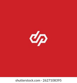 DP logo icon flat vector design