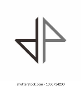 DP logo initial letter design template vector illustration