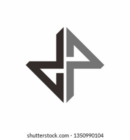 DP logo initial letter design template vector illustration