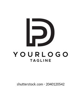 DP logo monogram vector design