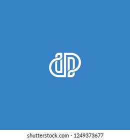 DP Logo Vector in line style design.