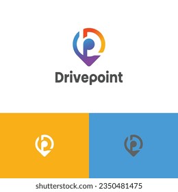 D+P Logo-Drivepoint Logo Design template