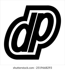 Logotipo del monograma del DP, usted puede utilizar este logotipo para cualquier cosa que usted quiera, como un logotipo de su marca o el logotipo de su equipo y cualquier cosa que usted quiera