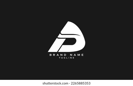 DP, PD, Abstract initial monogram letter alphabet logo design