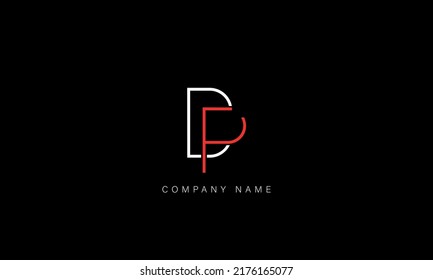 DP, PD Alphabet Letters Logo Monogram