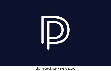 390 Letter d and p mark modern logo design template Images, Stock ...