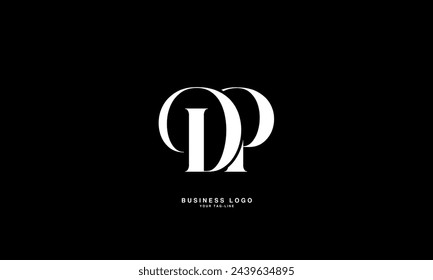 DP, PD, D, P, Abstrakte Buchstaben Logo-Monogramm