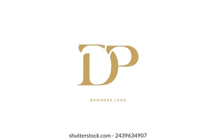 DP, PD, D, P, Abstract letters Logo monogram
