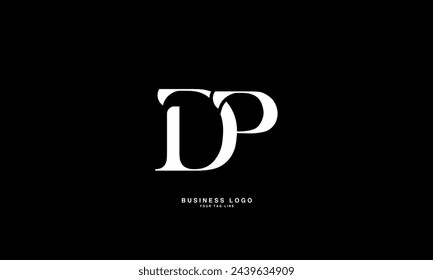 DP, PD, D, P, Abstract letters Logo monogram