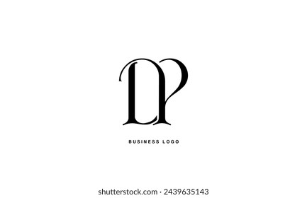 DP, PD, D, P, Abstract Letters Logo Monogram